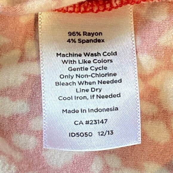 Talbots Faux Wrap Top Short Sleeve Summer Coquette Academia Y2K Grandma M - Picture 4 of 4